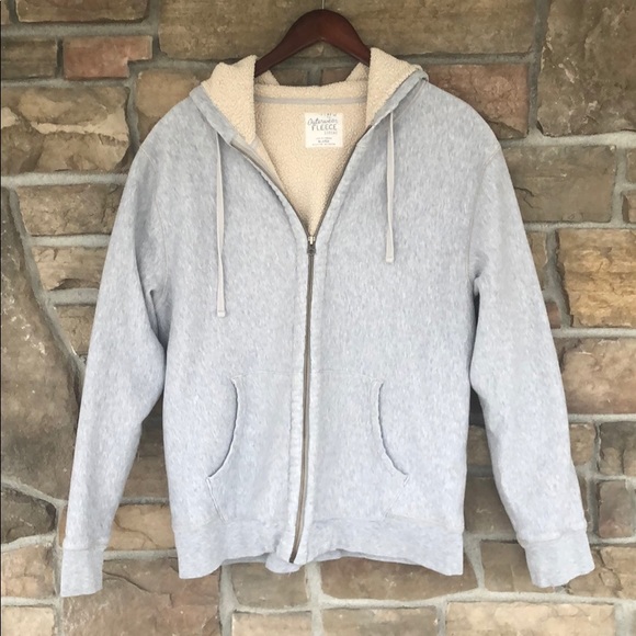 J. Crew Other - SALE 5/$20 🌲Men’s JCrew Sherpa lined gray hoodie